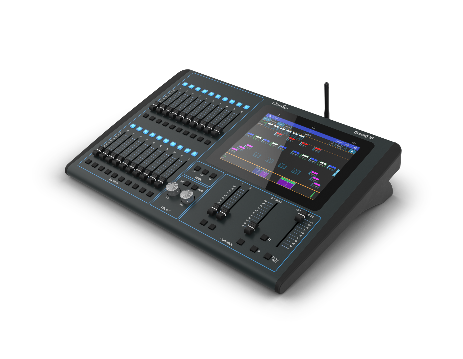 ChamSys QuickQ QuickQ10 console DMX tactile 9,7 pouces WiFi
