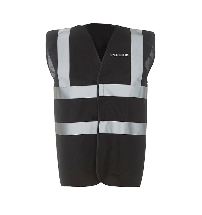 DiGiCo SD-Range Safe and Sound gilet noir haute visibilité