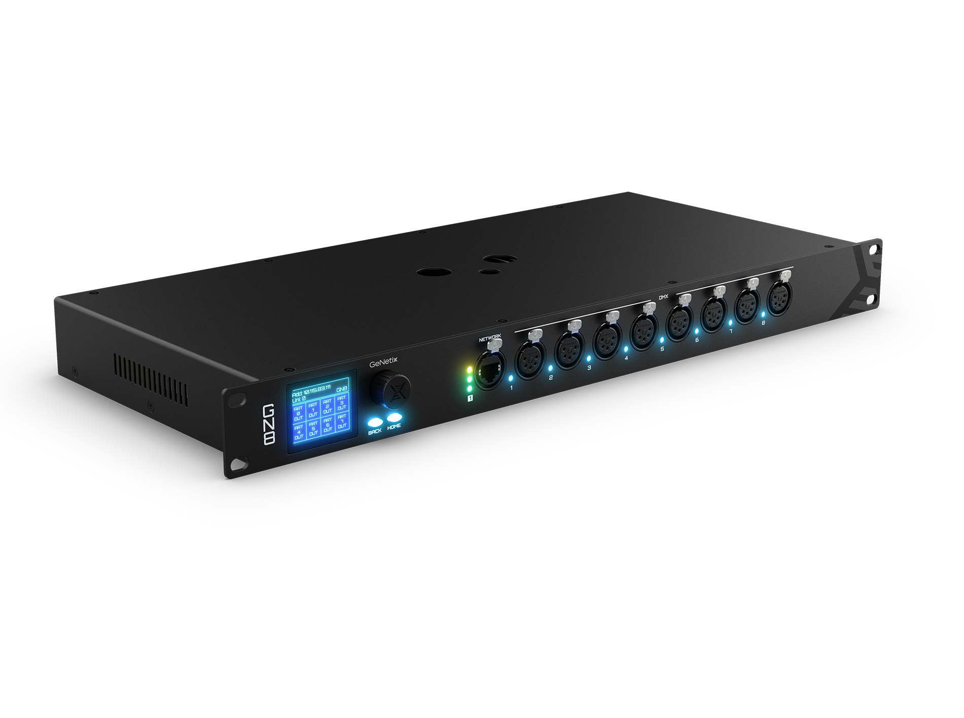 Chamsys GeNetix GN8 node DMX Art-Net sACN 8 ports
