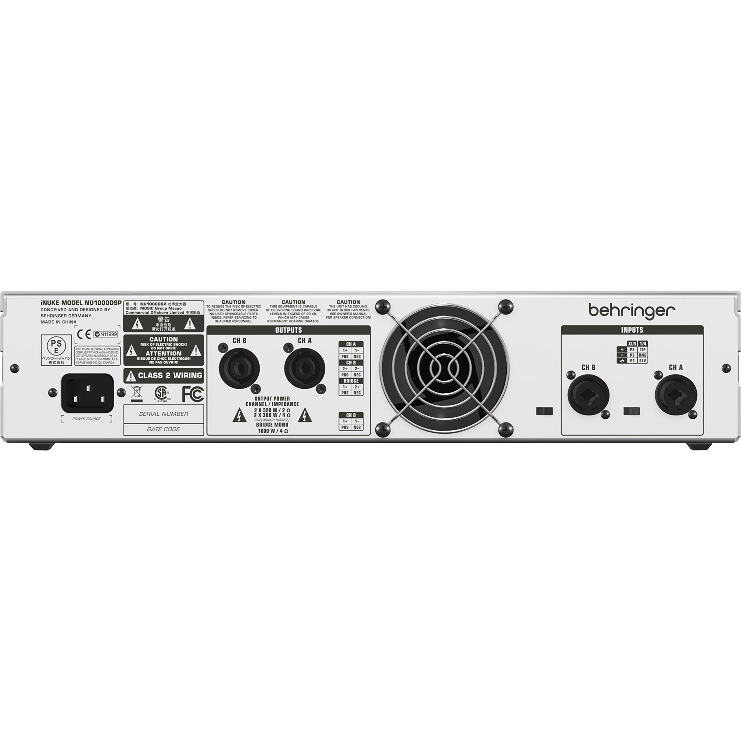 Behringer iNuke NU1000DSP amplificateur 800 W gris