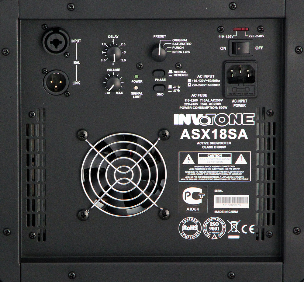 Invotone ASX18SA caisson de basses actif 18" 1000W