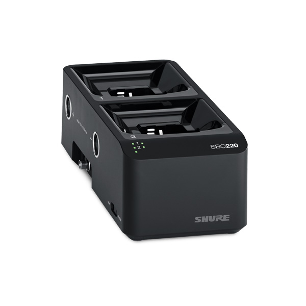 Shure SBC220 dock chargeur HF 2 emplacements SBC220E