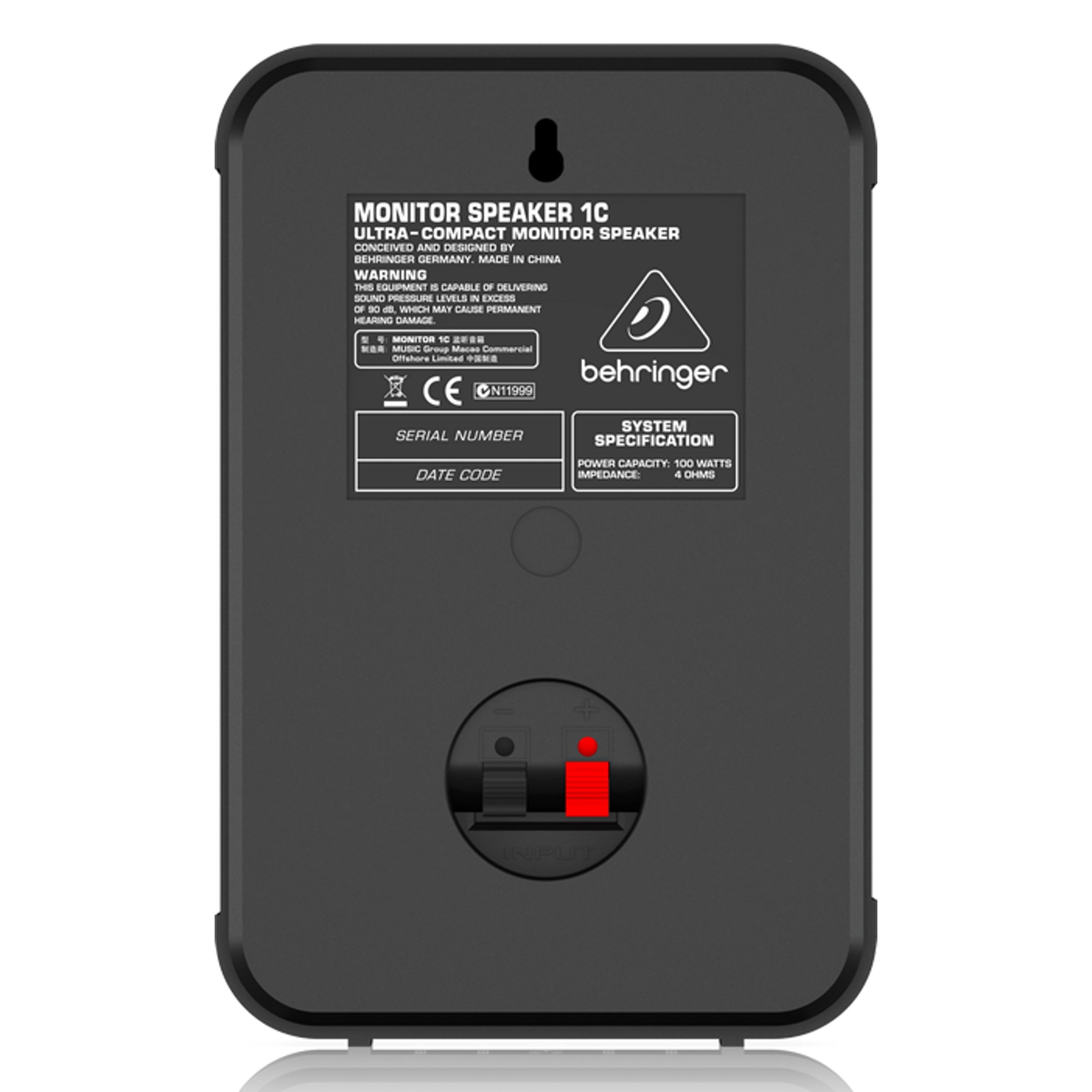 Behringer 1C-BK enceinte monitoring 100W 5 pouces noire