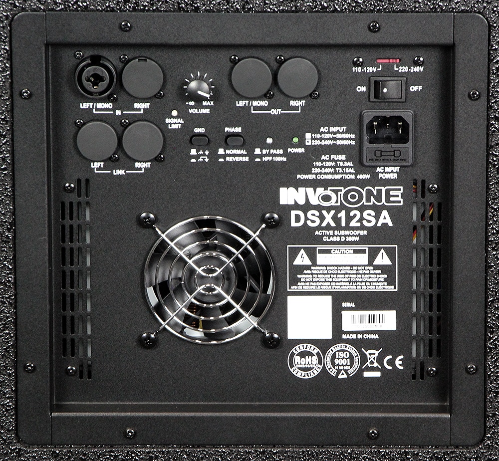 Invotone Active Bass Boxes DSX12SA caisson basses actif 12" 350W