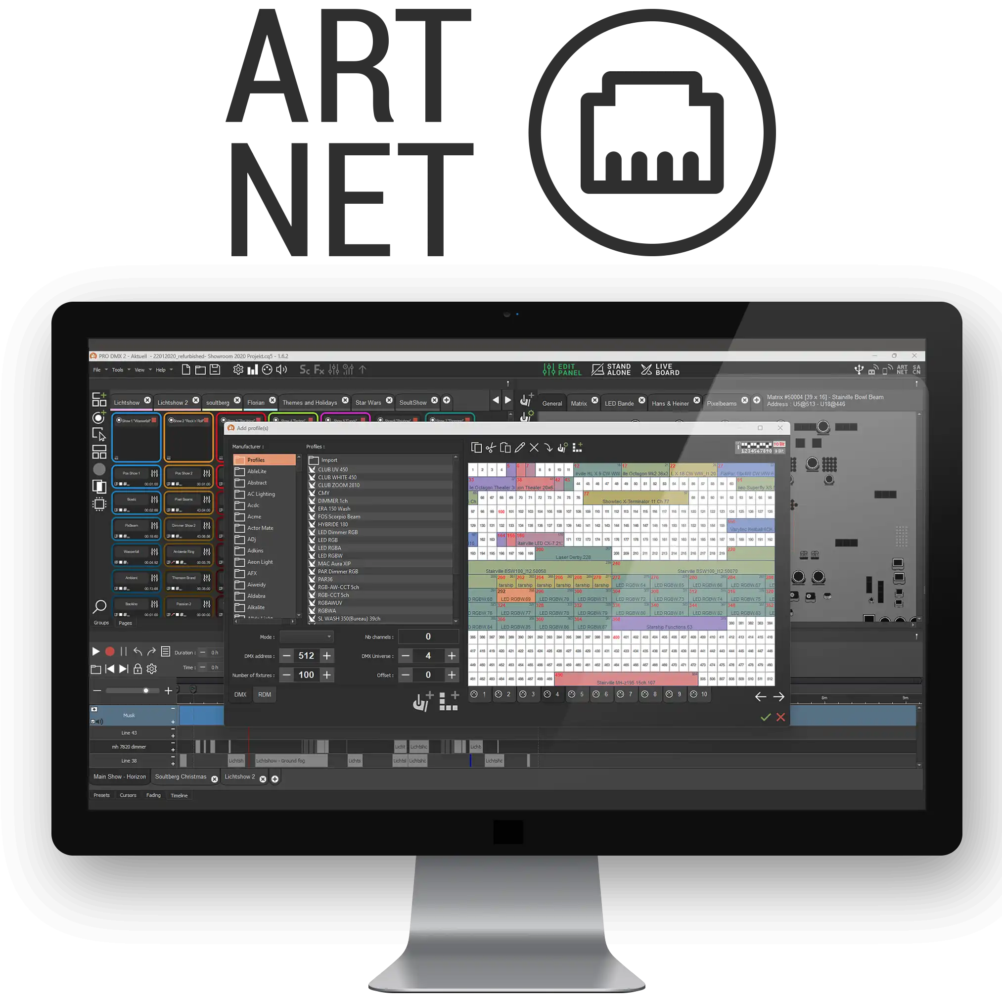 Chromateq Art-Net U64U contrôle DMX 64 univers