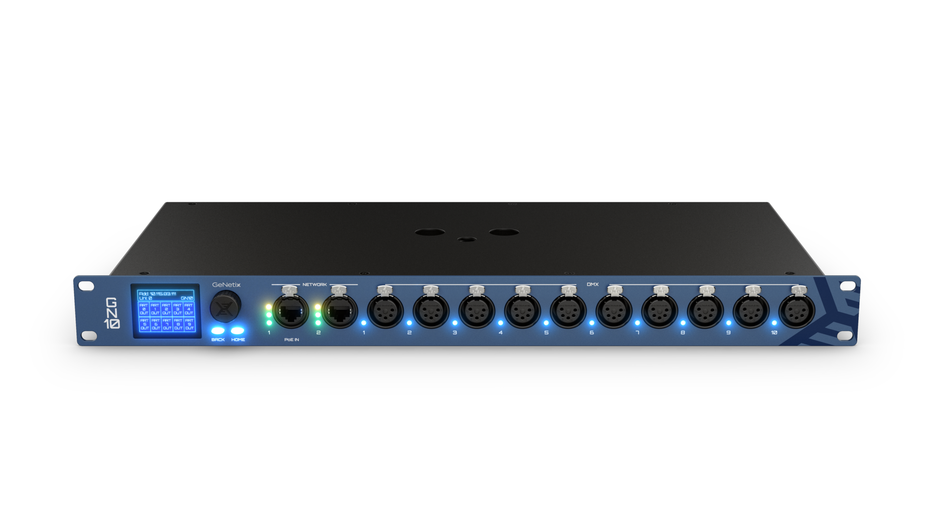 Chamsys GeNetix GN10 node DMX Timecode MIDI PoE