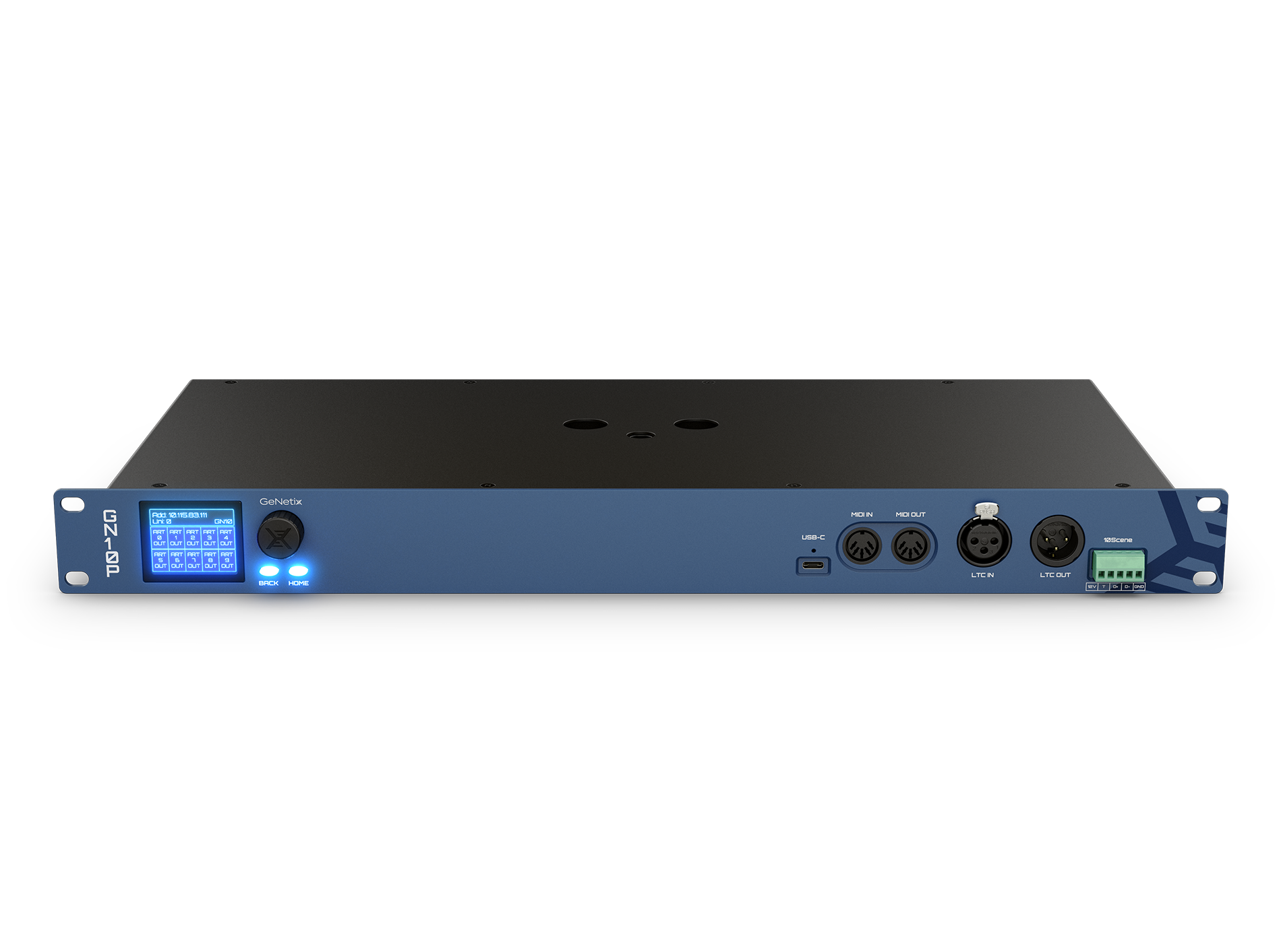 Chamsys GeNetix GN10P node DMX Phoenix PoE timecode MIDI