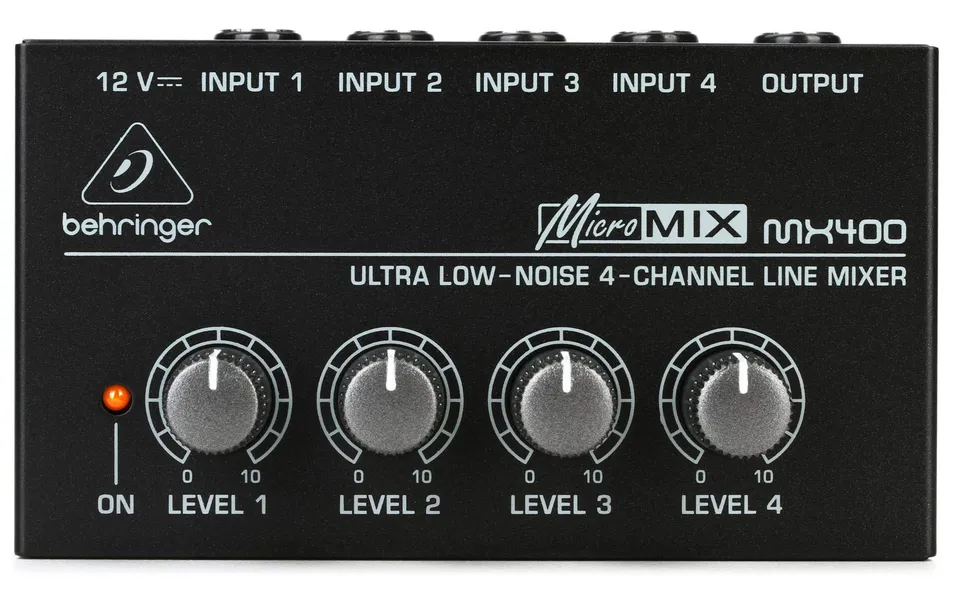 Behringer Micromix MX400 mixeur ligne 4 voies mono