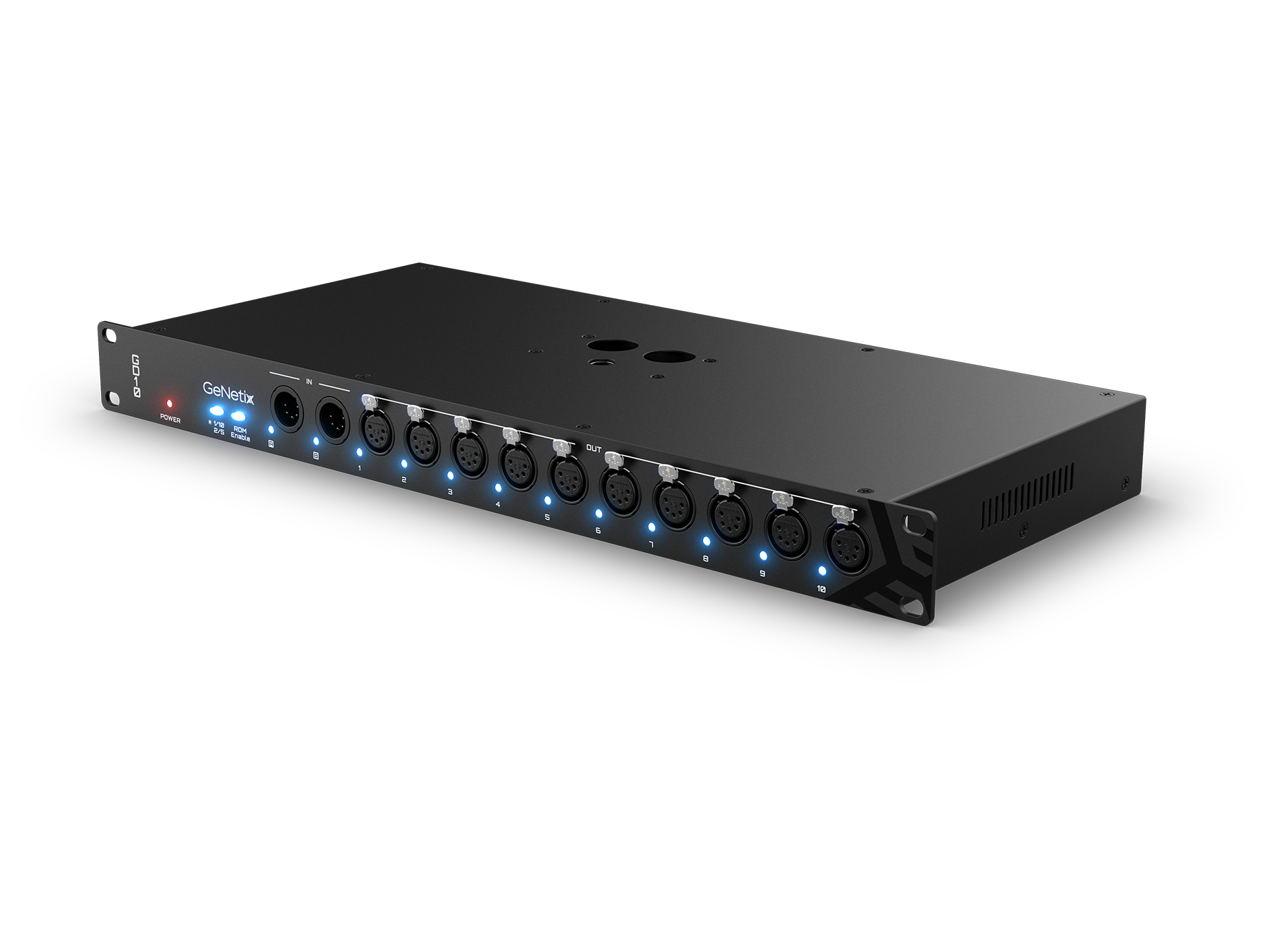 ChamSys GeNetix GD10 Splitter DMX 10 Ports 19" 1U RDM