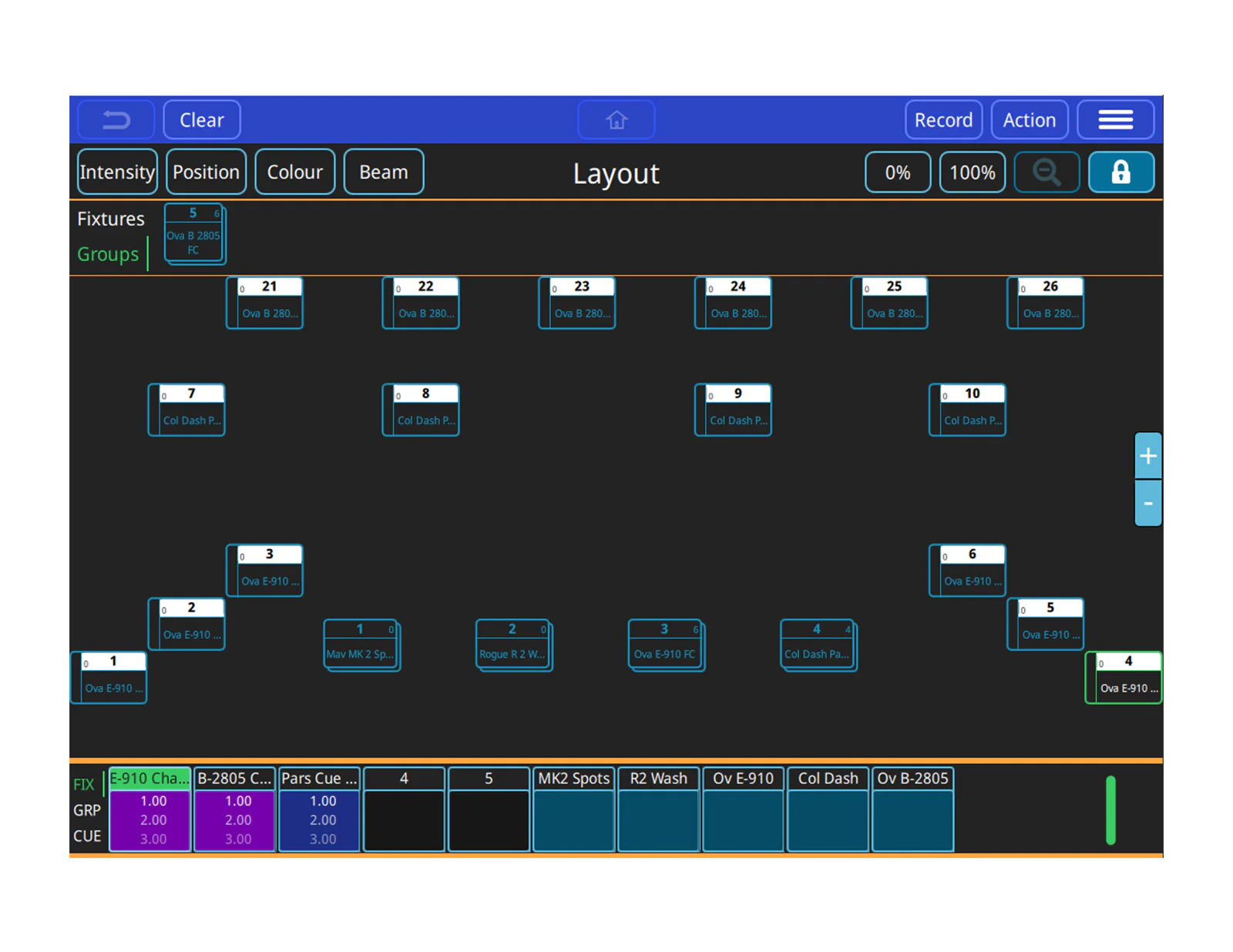 Chamsys QuickQ logiciel lumière Designer Windows Mac