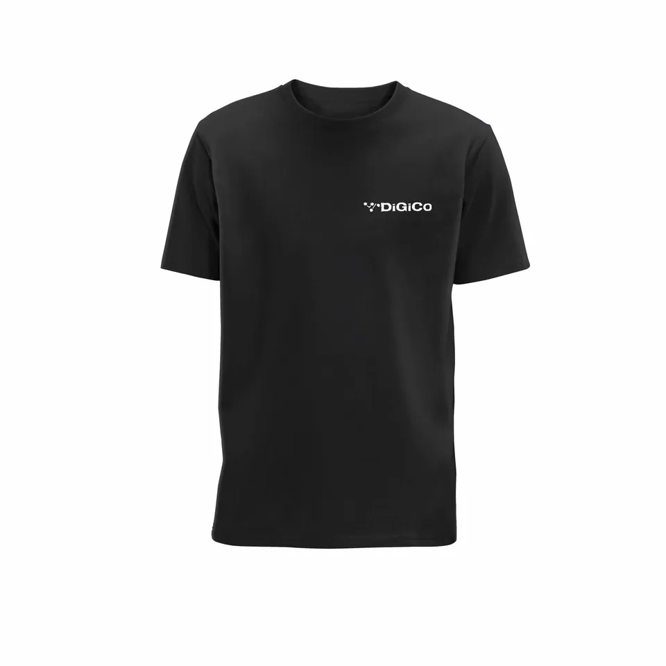 DiGiCo SD-Range Mens T-Shirt t-shirt homme noir coton