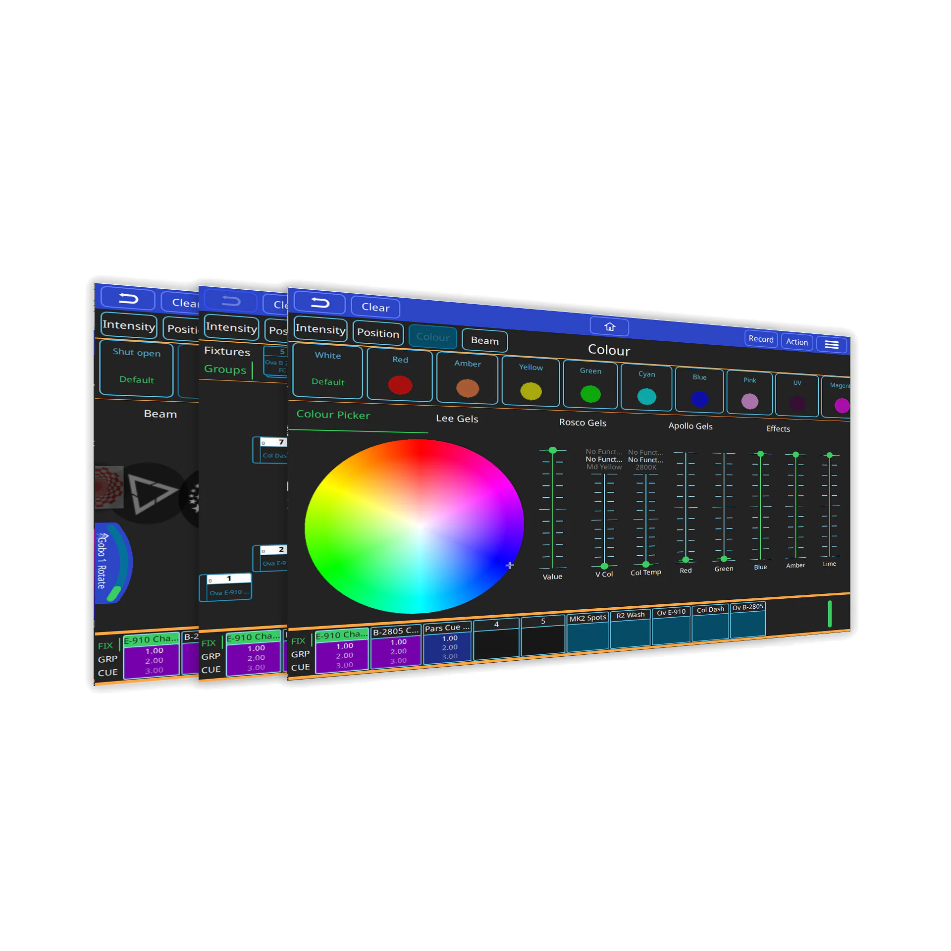 Chamsys QuickQ logiciel lumière Designer Windows Mac