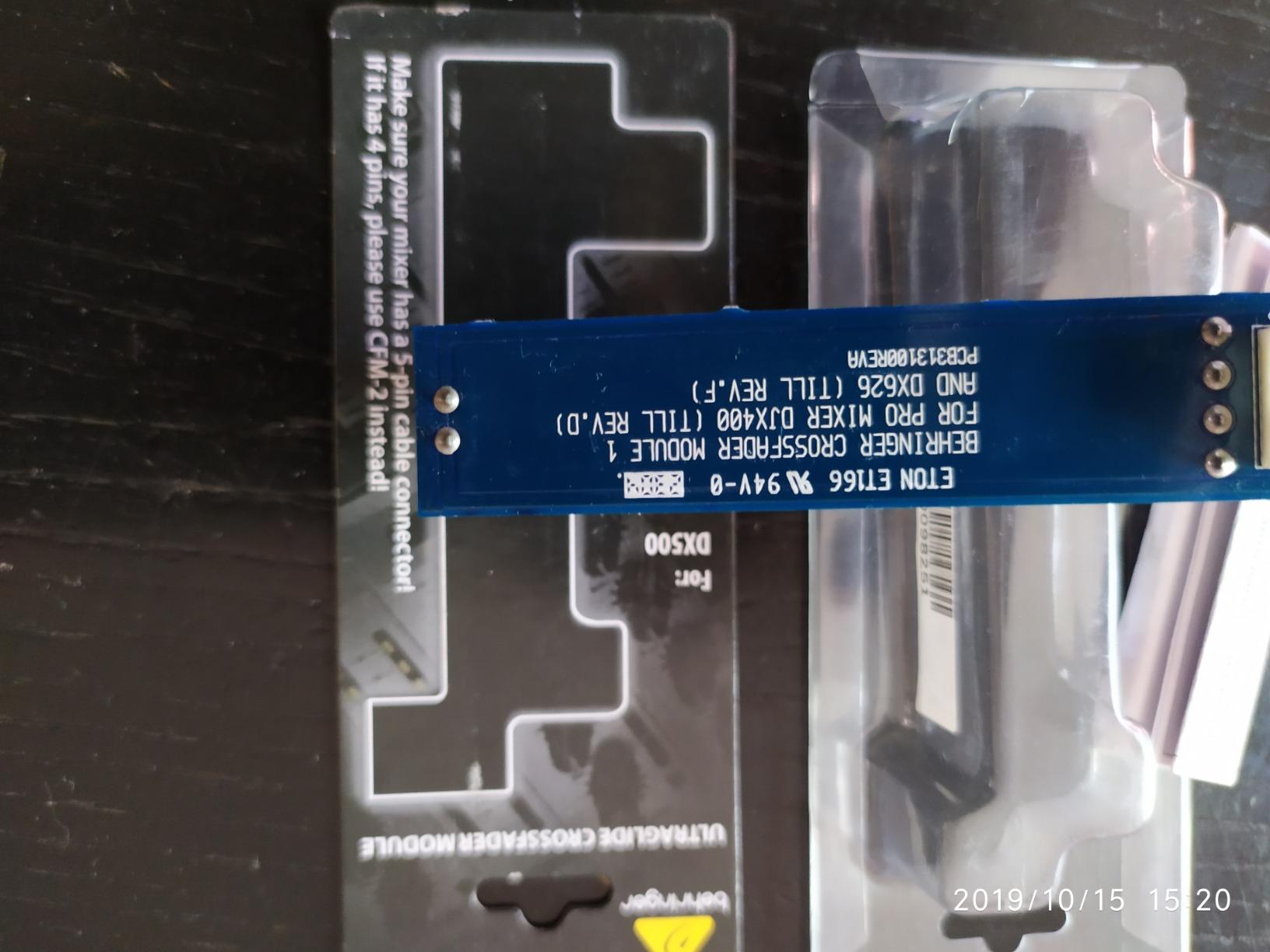 Behringer CFM-1 Ultraglide module crossfader DJX400 DX626