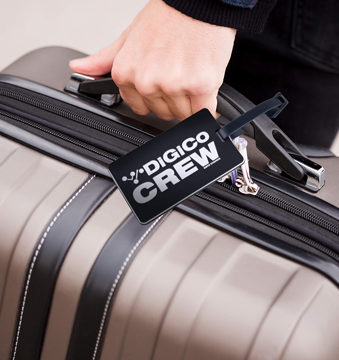 DiGiCo SD-Range Crew étiquette bagage noire Safe Travels