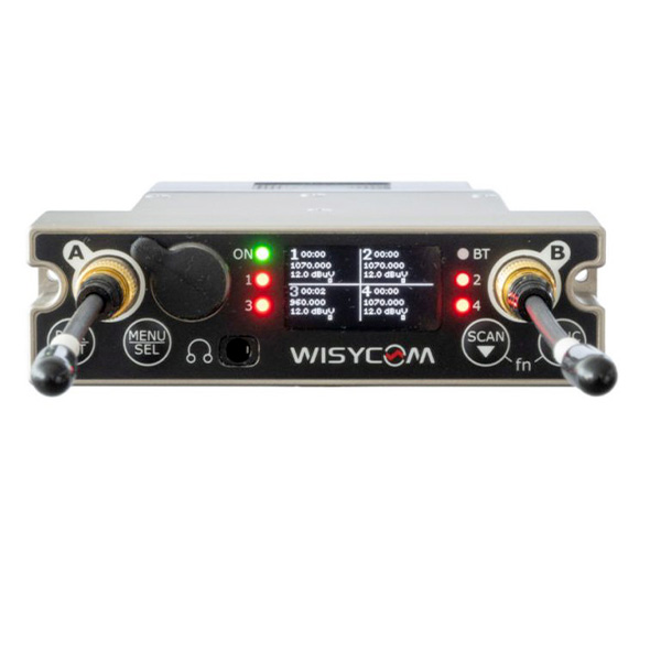 Wisycom MCR54 quadruple récepteur HF portable 470-800