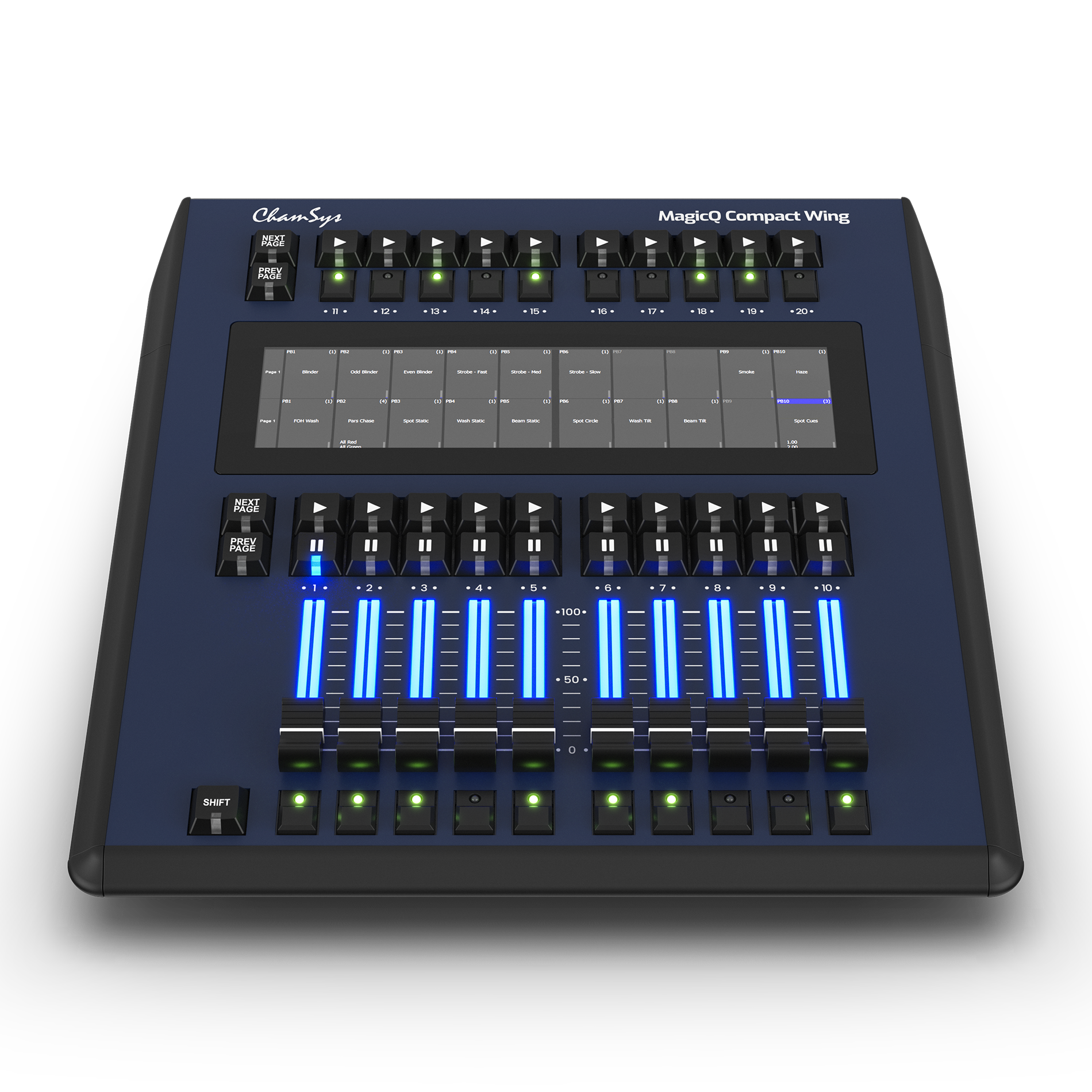 ChamSys MagicQ Compact Wing extension DMX 20 playbacks