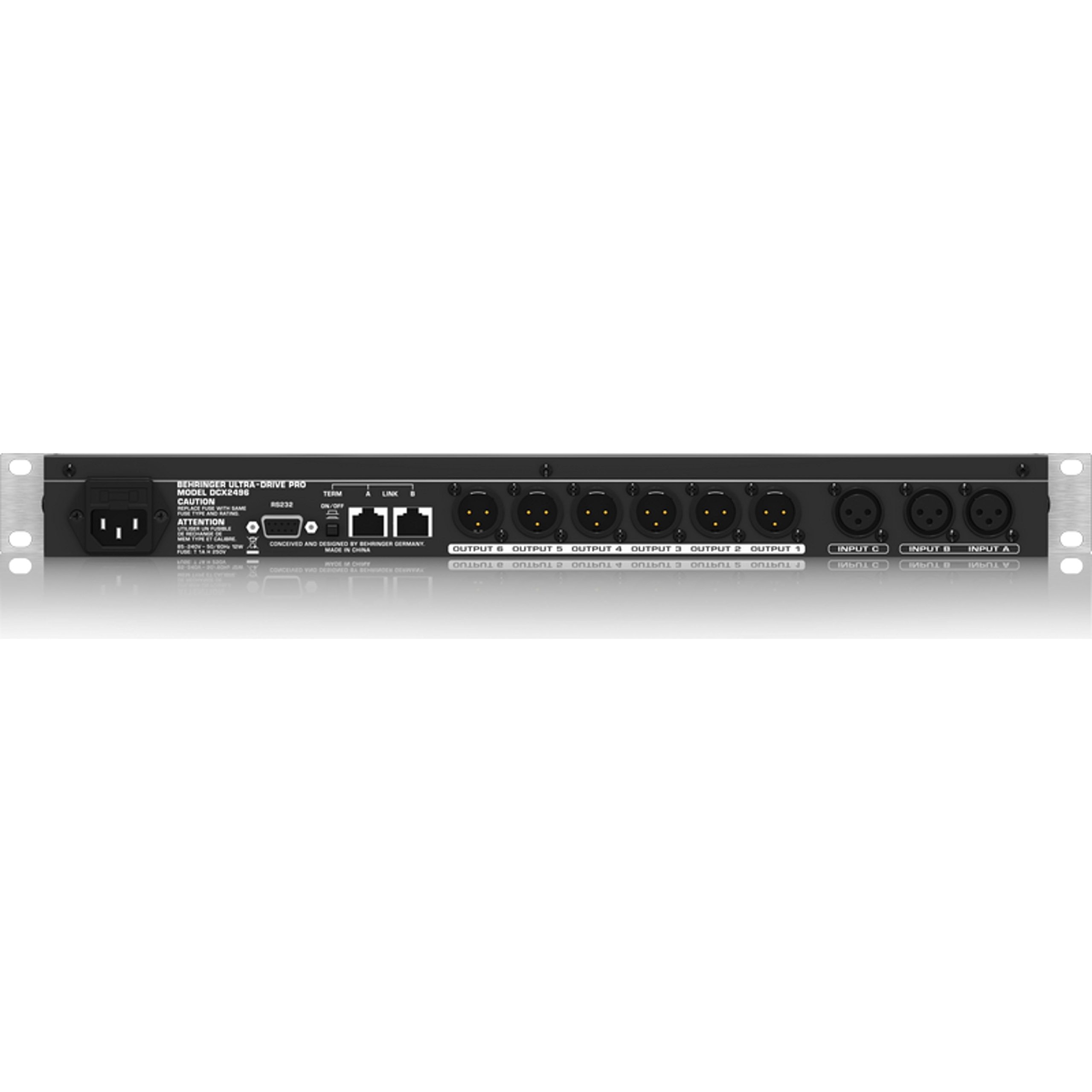 Behringer DCX2496 gestionnaire haut-parleur 24-Bit/96 kHz 6 sorties