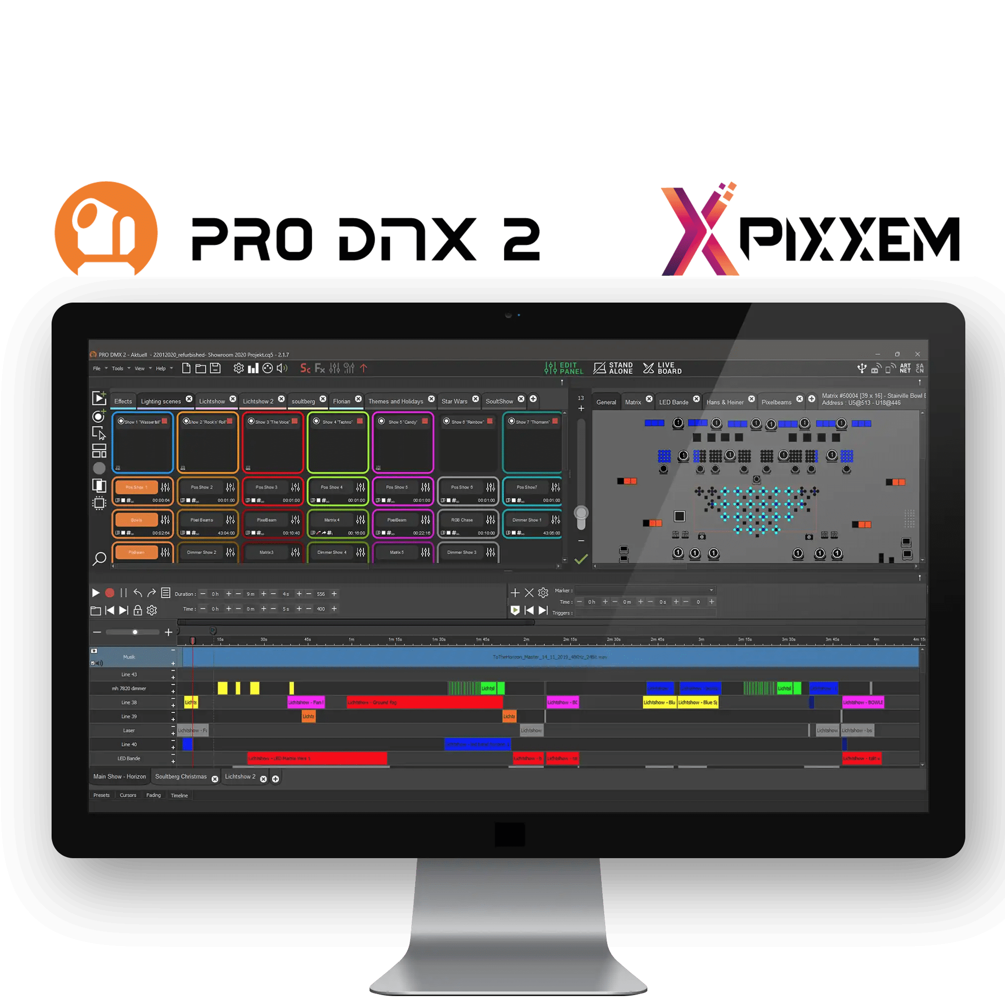 Chromateq Software YEAR licence compatibilité DMX