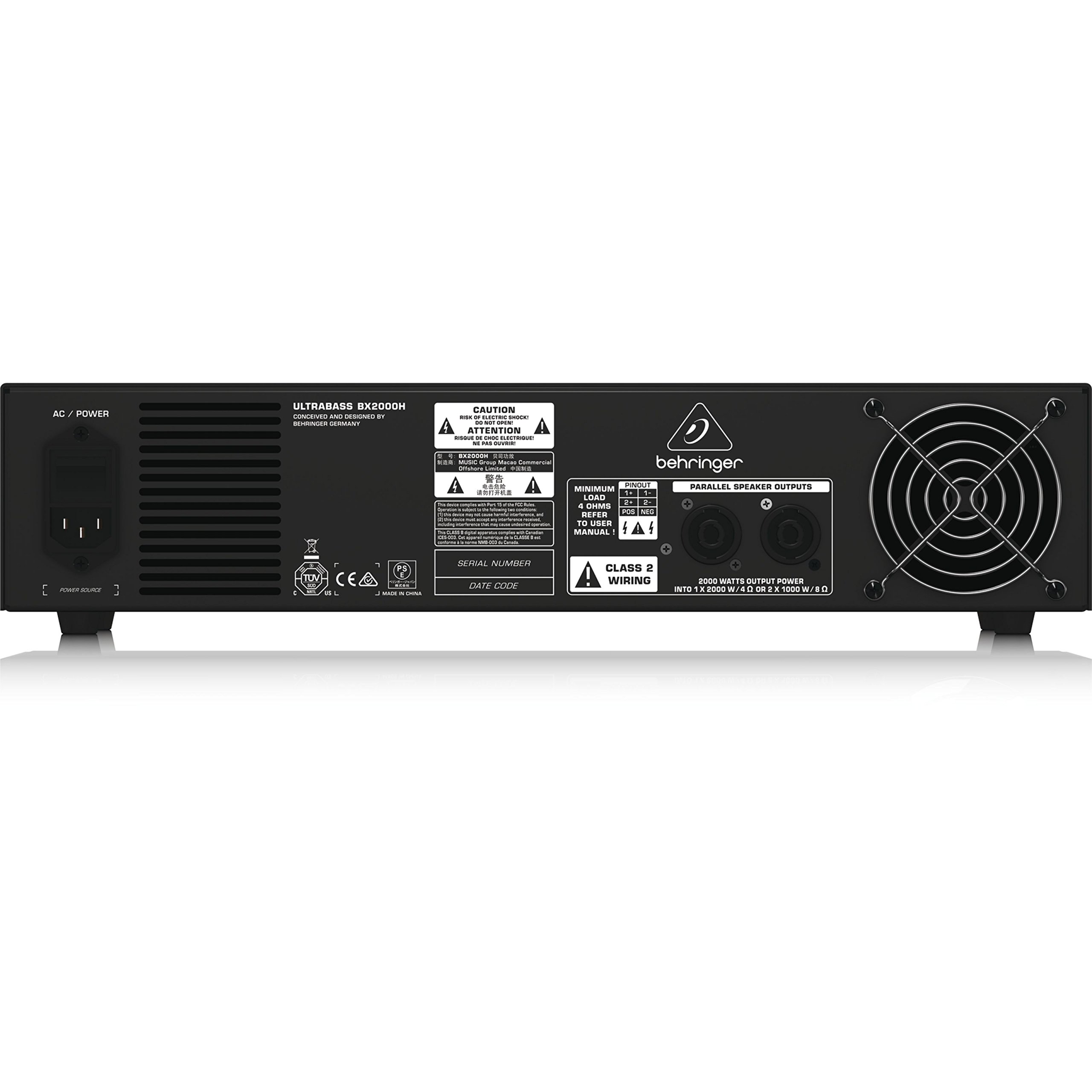 Behringer BX2000H ampli basse 2000W classe D MOSFET