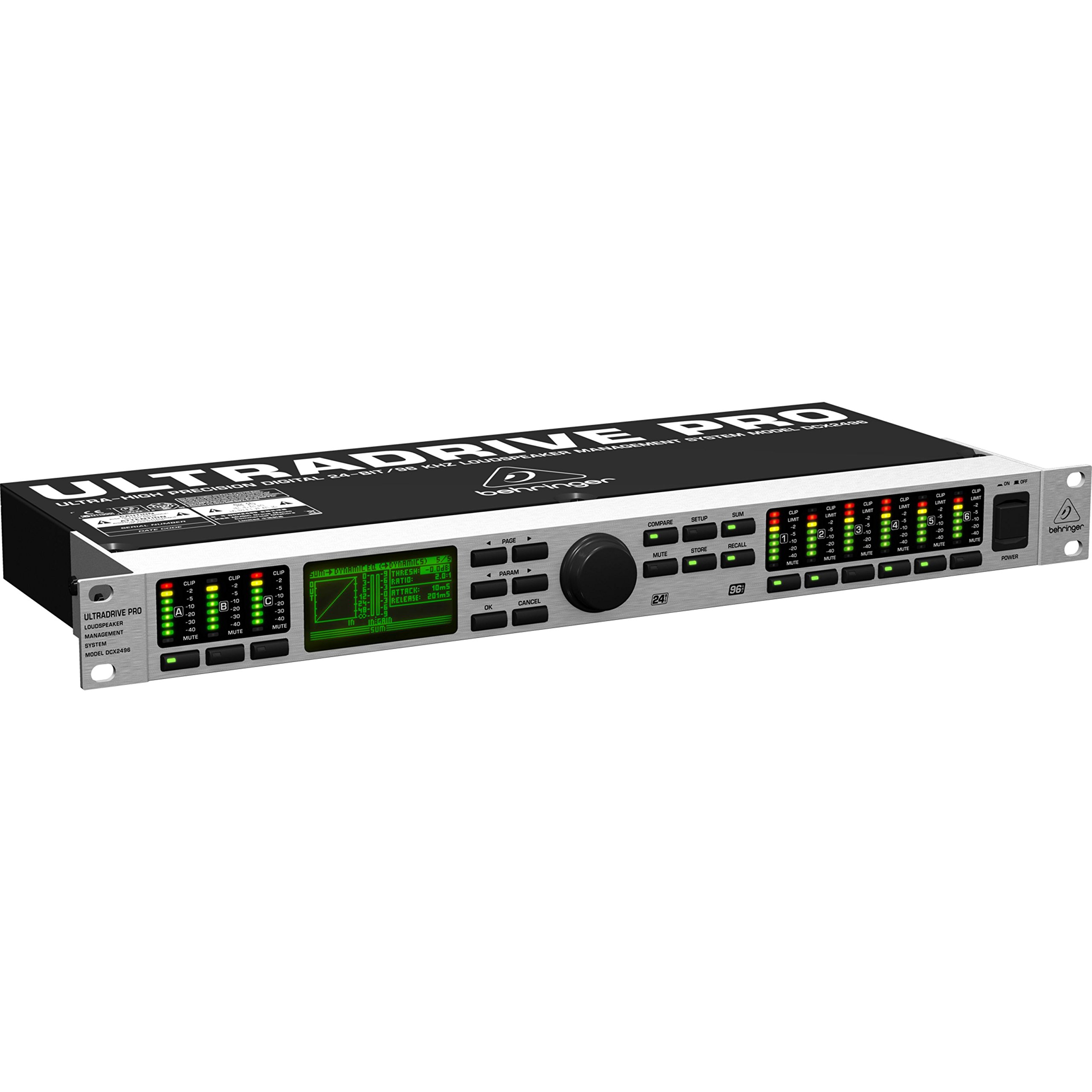 Behringer DCX2496 gestionnaire haut-parleur 24-Bit/96 kHz 6 sorties