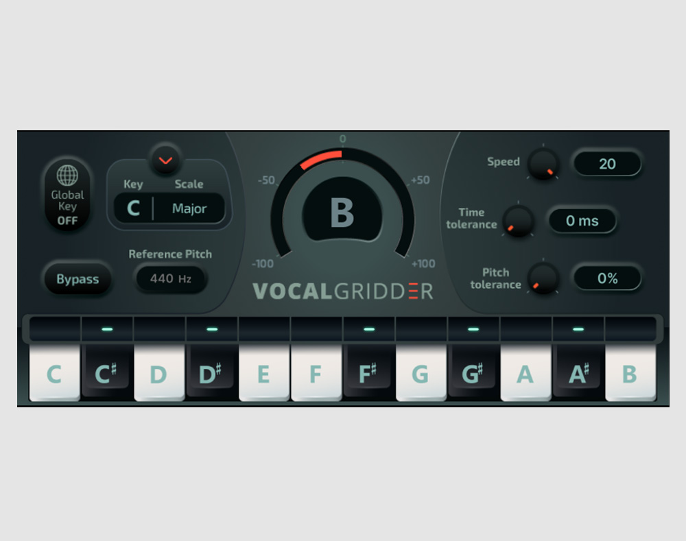 Allen & Heath dLive Vocal Gridder effet hard-tune trap