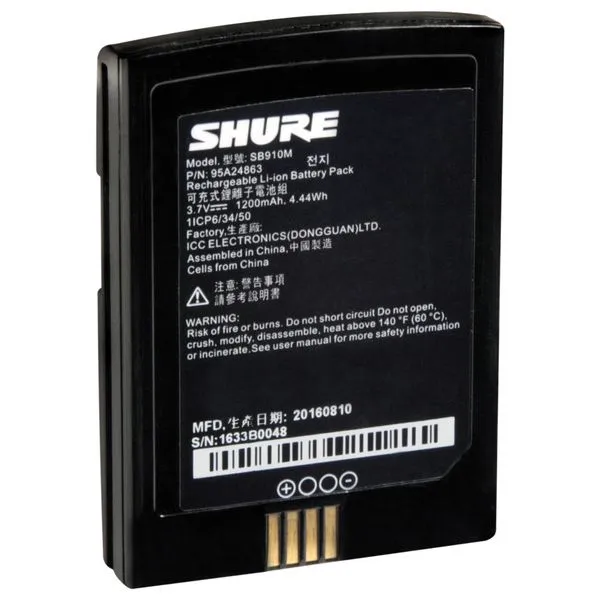 Shure HF SB910M batterie pour ADX1M