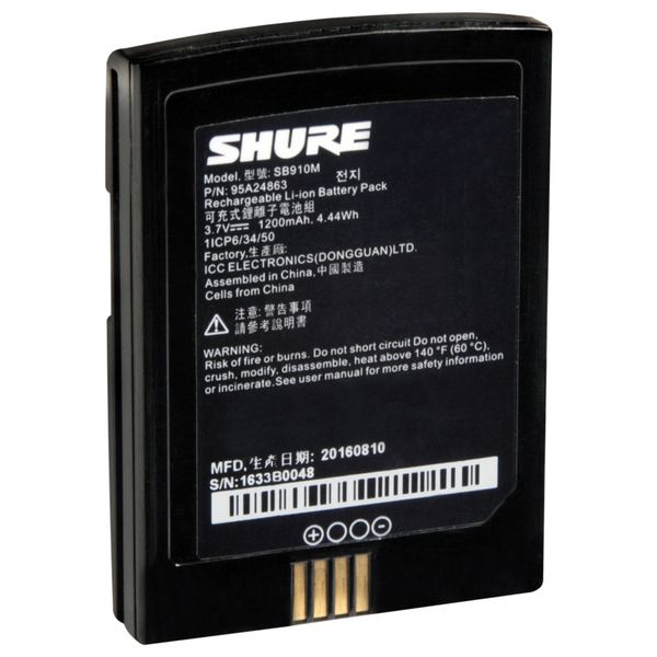 Shure HF SB910M batterie pour ADX1M