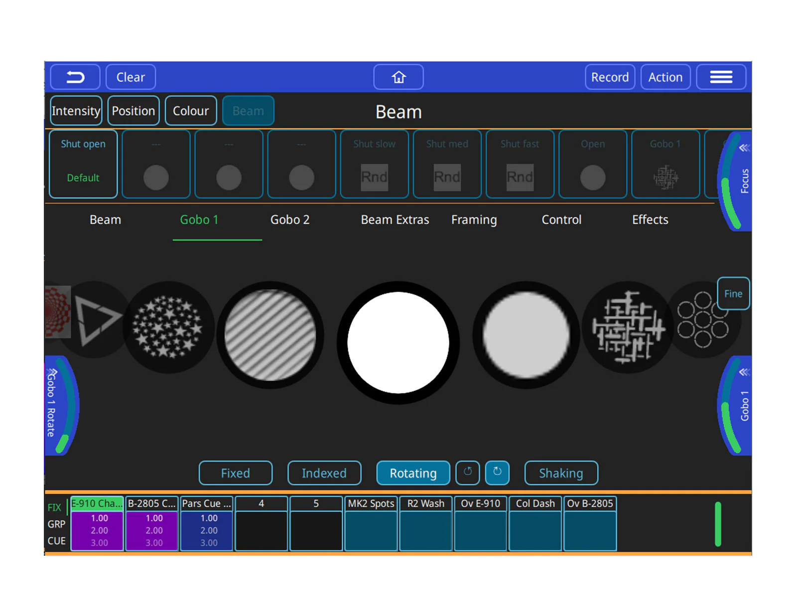 Chamsys QuickQ logiciel lumière Designer Windows Mac