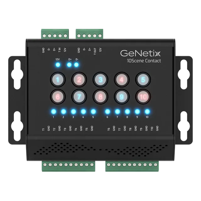 Chamsys GeNetix 10Scene Contact interface DIN
