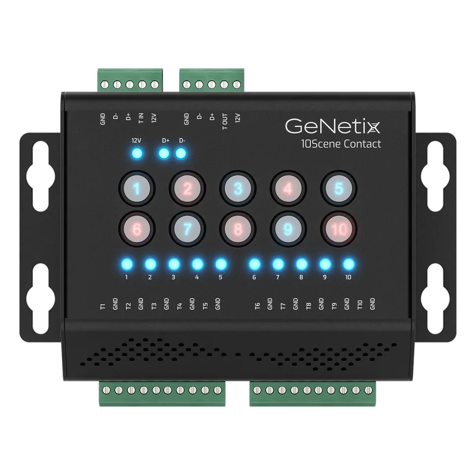 Chamsys GeNetix 10Scene Contact interface DIN