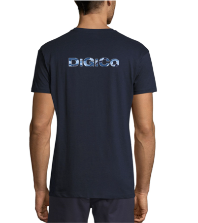 DiGiCo Quantum Force 3 t-shirt coton marine manches courtes