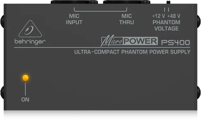 Behringer PS400 alimentation fantôme 48V micro condensateur