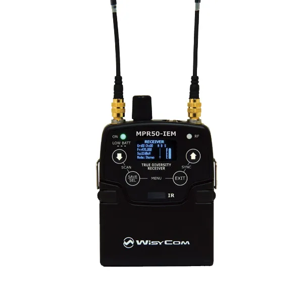 Wisycom MPR50-IEM récepteur IEM stéréo HF 470-700 MHz