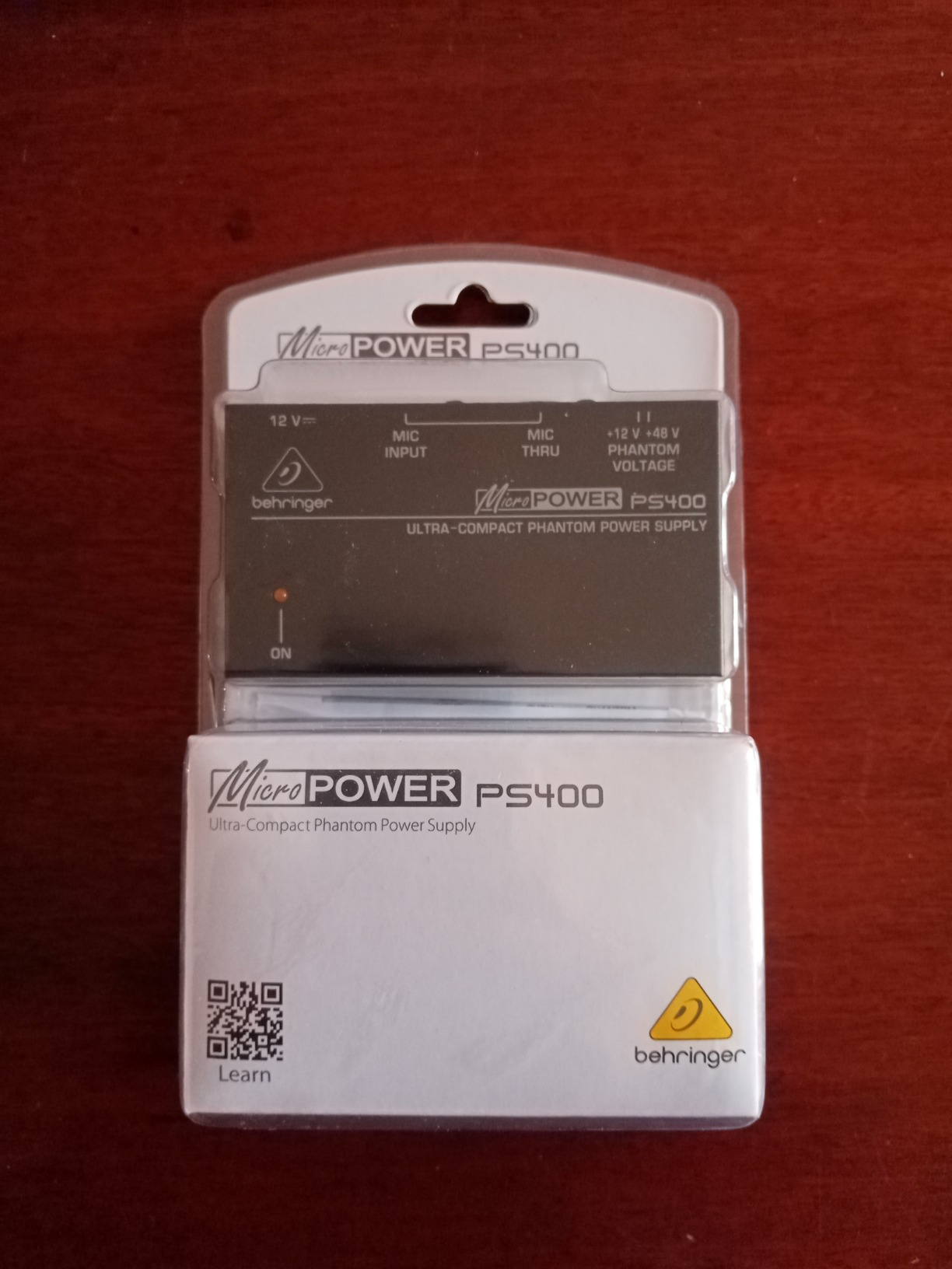 Behringer PS400 alimentation fantôme 48V micro condensateur
