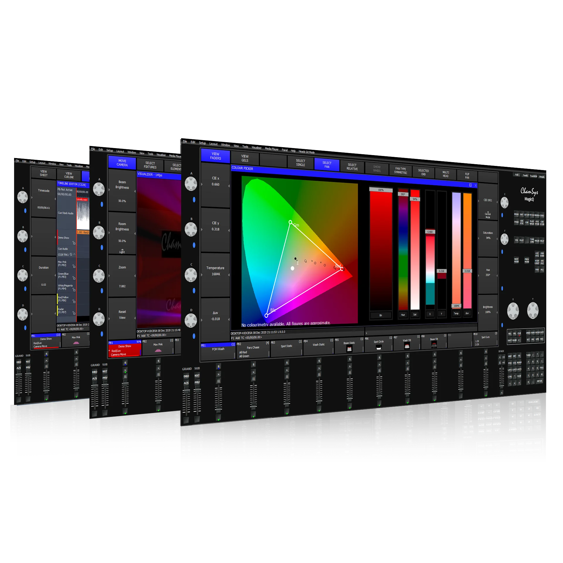 ChamSys MagicQ logiciel éclairage 64 univers PC gratuit